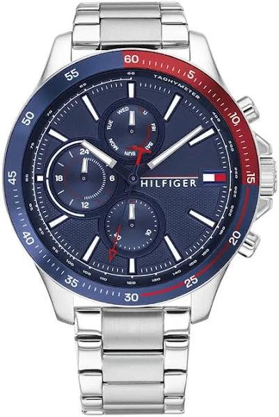 Men's Tommy Hilfiger Bank Chronograph Watch 1791718▼▼▼SALE▼▼▼