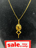 21ct Gold Chain and Pendant / Earrings 6.9g