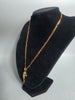 9ct Gold Necklace with fish pendant 375 16.1G 20'' IN LENGTH