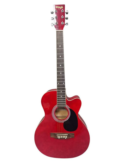 Stagg SA20 Red Semi Acoustic Guitar