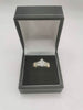 9ct CZ White Gold Ring 3.7g With Box **375 Hallmarked**