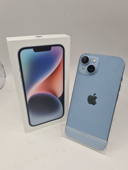 Apple iPhone 14 Mobile Phone - 128GB, Blue, Boxed, Unlocked (86% Battery Health)