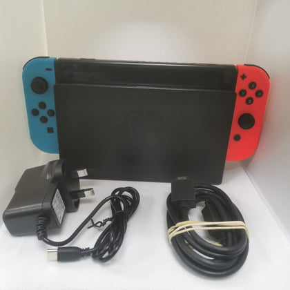 Nintendo Switch Console, 32GB + Neon Red/Blue Joy-Con.