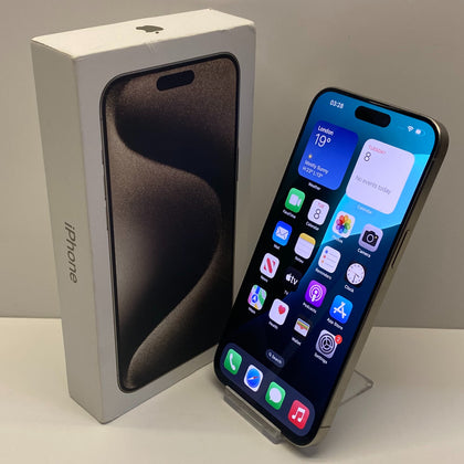 Apple iPhone 15 Pro Max Unlocked Model A3106 256GB in Natural Titanium Boxed