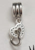 Genuine Pandora Interlocking Hearts Dangle Charm  S925 ALE