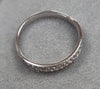9ct  White Gold Diamond Ring Size J