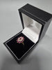 9ct Gold Ring with light Purple and white stones 375 2.2g Size P
