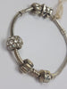 PANDORA BRACELET +4CHARMS 18CM LEYLAND