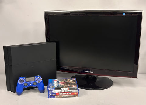 PlayStation 4 500GB 4 Games Package & Samsung 24