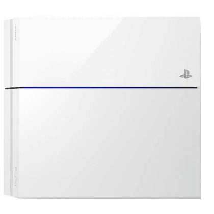 PLAYSTATION 4 **Glacier White** 500GB **inc. Official Wireless Controller & All Cables**.