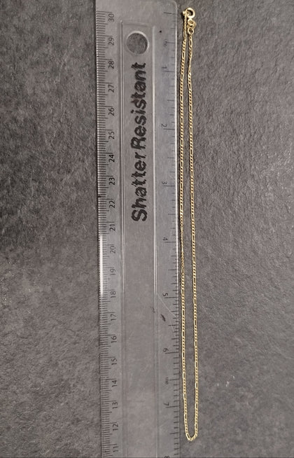 14ct Yellow Gold Figaro Chain 15