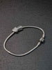 Pandora (ALE 925) Sterling Silver Charm Bracelet With 2x Charms (Granddaughter) - Boxed - 8" Long