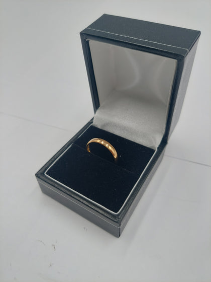 22CT Gold Wedding Band Ring, 916 Full Hallmarks, 2.1Grams Total