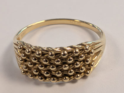 9ct Gold Keeper Ring Size W 1/2