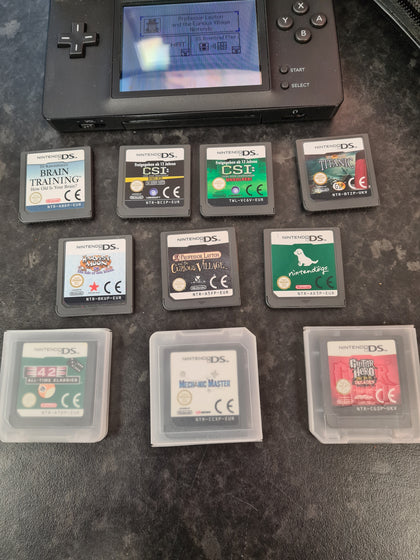 NINTENDO DS LITE CHARGER CASE AND 10 GAMES BUNDLE LEIGH STORE.