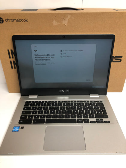 Asus Chromebook N4020 14 Inch Intel Celeron N 4GB SDRAM 64GB Silver