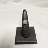 9ct White Gold Diamond ring - N