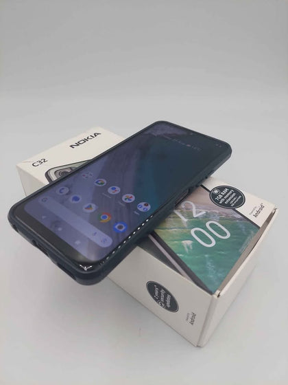 Nokia C32 Dual Sim (4GB + 64GB), Charcoal, Unlocked, Boxed