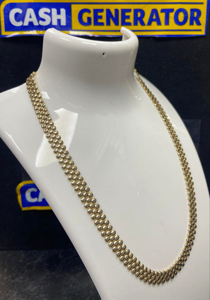 9ct Gold Fancy Link Chain 17.2g 18