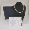 White Freshwater Pearl 17" Necklace 14k White Gold Clasp 29.6Grams Total - AAAA Quality - Boxed Included with Certificate