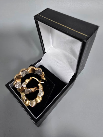 9ct Gold Earrings 375 2.7G 25mm in Length