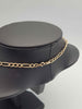 9ct Yellow Gold 3-in-1 Figaro Chain Necklace - 18" Long - 3.89 Grams