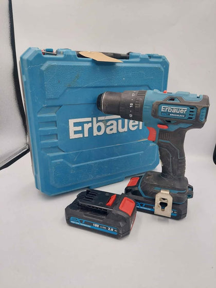 Erbauer ECD18-LI-2 Brushless Combi Drill With 2x 4.0Ah 18V Batteries And Charger, Cased