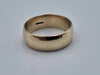 9ct Yellow Gold Plain Wedding Band Ring - 5.53 Grams - Size Q