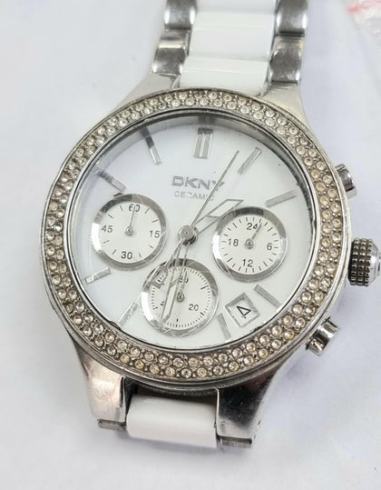 DKNY Women's Ceramic Quartz Watch Model NY 81-81