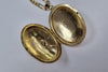 9ct gold 18" necklace & locket