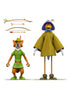 Disney Ultimates Robin Hood with Stork Costume Super7 Action Figure..