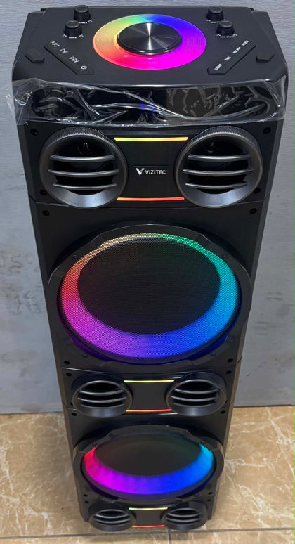 collection only ** BRAND NEW ** VIZITEC COLOSSUS 212 2400W with microphone portable