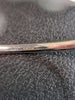 9ct White Gold Hinged Flower Bangle - 8.02g - 2.5" - Hallmarked
