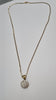 9CT GOLD NECKLACE with DIAMOND CLUSTER PENDANT PRESTON