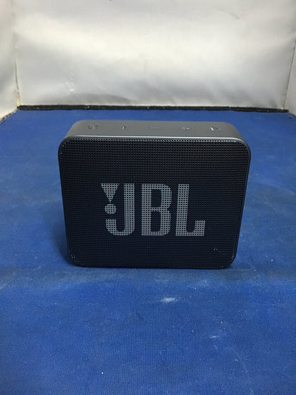 JBL GO Bluetooth speaker.