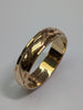 9ct Gold patterned Wedding Band Ring