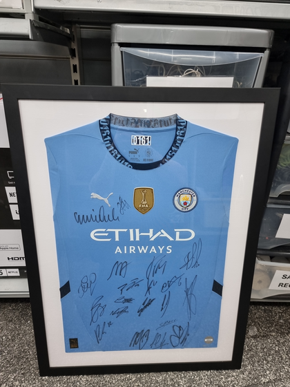 Manchester city 2023/24 signed shirt (framed)