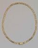 9ct 375 yellow gold Figaro style bracelet 3.44g Boxed 10" hallmarked