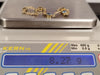 9ct Yellow Gold Celtic Bracelet with 5 Bezel Set Blue Stones - 7"