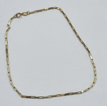 9ct gold bracelet/anklet