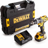 DEWALT DCD796 18V XR Brushless Combi Hammer Drill with 1 x 5.0Ah Battery and Charger