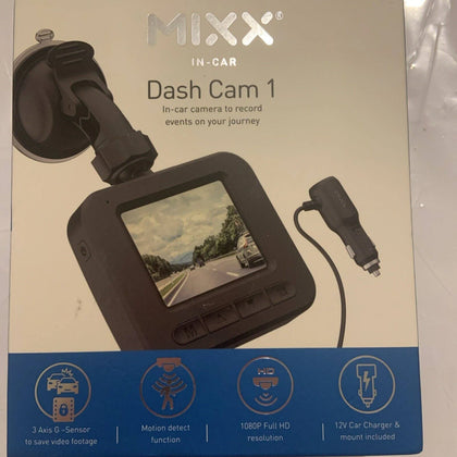 * Collection Only * Mixx MDC1-72-BK-405 Dashcam1 1080P  Dash Camera unopened Like New