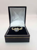 9CT - Yellow Gold Heart Ring with DIA 0.15CT - Size U