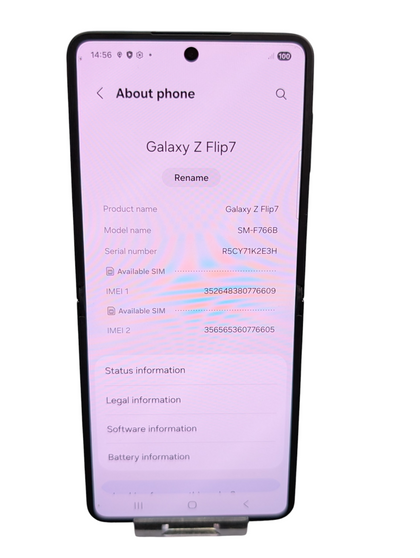 Samsung Galaxy Z Flip7 Mobile Phone 256GB