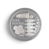 2003 Jersey Golden Jubilee Remembrance Day Poppy £5 Silver Gold Proof Coin (925 Silver)