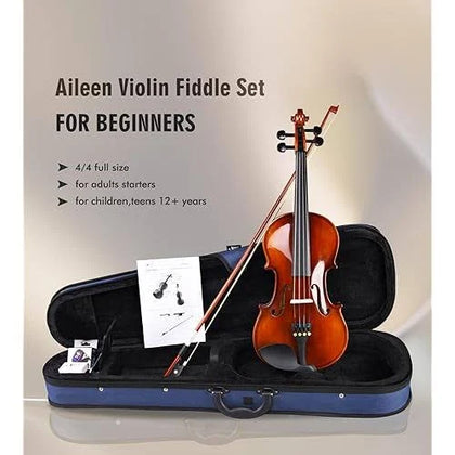Aileen 4/4 Violin For Beginners, Violin Full Size Adult, Violin For Children Teen