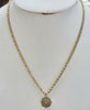 9ct Gold Diamond Rope Chain 18"