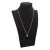 9ct 1.5gram 18" chain with heart pendant, Hallmarked