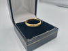18K Solid Gold Lines Ring, 750 Hallmarked, 5.2Grams, Size: P, Box Included