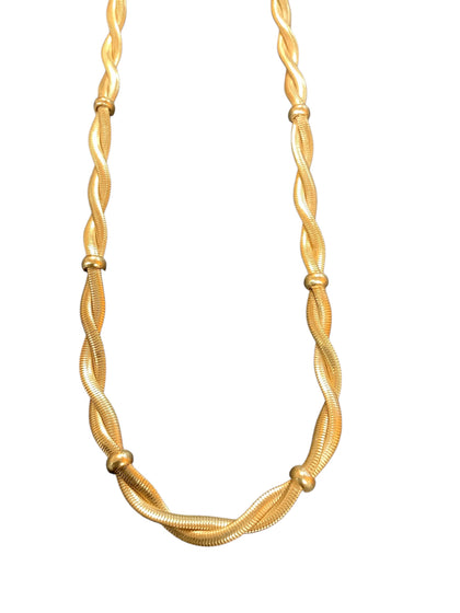 9ct Twisted herringbone necklace 17